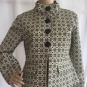 Maestro Black and White Pattern Jacket